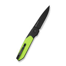 CIVIVI Brr15 Light Flipper Knife Black & Neon Green G10 Handle (3.2" Black Stonewashed Nitro-V Blade) C25063-2