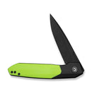 CIVIVI Brr15 Light Flipper Knife Black & Neon Green G10 Handle (3.2" Black Stonewashed Nitro-V Blade) C25063-2