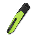 CIVIVI Brr15 Light Flipper Knife Black & Neon Green G10 Handle (3.2" Black Stonewashed Nitro-V Blade) C25063-2