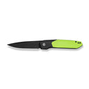 CIVIVI Brr15 Light Flipper Knife Black & Neon Green G10 Handle (3.2" Black Stonewashed Nitro-V Blade) C25063-2
