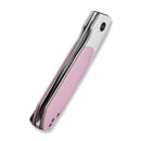 CIVIVI Brr15 Light Flipper Knife White & Powder Pink G10 Handle (3.2" Satin Finished Nitro-V Blade) C25063-3