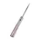 CIVIVI Brr15 Light Flipper Knife White & Powder Pink G10 Handle (3.2" Satin Finished Nitro-V Blade) C25063-3