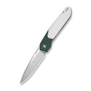 CIVIVI Brr15 Light Flipper Knife Teal Green & White G10 Handle (3.2" Satin Finished Nitro-V Blade) C25063-4