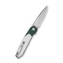CIVIVI Brr15 Light Flipper Knife Teal Green & White G10 Handle (3.2" Satin Finished Nitro-V Blade) C25063-4