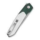 CIVIVI Brr15 Light Flipper Knife Teal Green & White G10 Handle (3.2" Satin Finished Nitro-V Blade) C25063-4