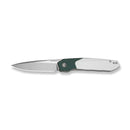 CIVIVI Brr15 Light Flipper Knife Teal Green & White G10 Handle (3.2" Satin Finished Nitro-V Blade) C25063-4
