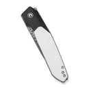 CIVIVI Brr15 Light Flipper Knife Black & White G10 Handle (3.2" Damascus Blade) C25063-DS1