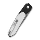 CIVIVI Brr15 Light Flipper Knife Black & White G10 Handle (3.2" Damascus Blade) C25063-DS1