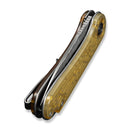 CIVIVI Elementum Flipper Knife Polished Yellow Ultem Handle (2.96" Satin Finished Nitro-V Blade With Rock-Grind Pattern) C18062AM-2