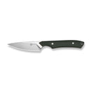 CIVIVI High Grass Field Knife Hunting Fixed Blade Knife Green Canvas Micarta Handle (2.93" Satin Finished 14C28N Blade) C25084-2, With 1PC Black Lanyard, Black Kydex Sheath & T-Clip
