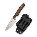CIVIVI High Grass Field Knife Hunting Fixed Blade Guibourtia Wood Handle (2.93" Stonewashed 14C28N Blade) C25084-3, With 1PC Black Lanyard, Black Kydex Sheath & T-Clip