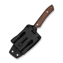 CIVIVI High Grass Field Knife Hunting Fixed Blade Guibourtia Wood Handle (2.93" Stonewashed 14C28N Blade) C25084-3, With 1PC Black Lanyard, Black Kydex Sheath & T-Clip