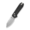 CIVIVI Lil Yonder Thumb Stud & Crossbar Lock Knife Black G10 Handle (2.44" Stonewashed 14C28N Blade) C25025B-1