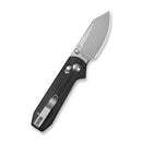 CIVIVI Lil Yonder Thumb Stud & Crossbar Lock Knife Black G10 Handle (2.44" Stonewashed 14C28N Blade) C25025B-1