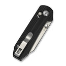 CIVIVI Lil Yonder Thumb Stud & Crossbar Lock Knife Black G10 Handle (2.44" Stonewashed 14C28N Blade) C25025B-1