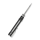 CIVIVI Lil Yonder Thumb Stud & Crossbar Lock Knife Black G10 Handle (2.44" Stonewashed 14C28N Blade) C25025B-1