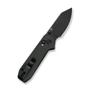 CIVIVI Lil Yonder Thumb Stud & Crossbar Lock Knife Dark Green Canvas Micarta Handle (2.44" Black Stonewashed 14C28N Blade) C25025B-2