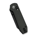 CIVIVI Lil Yonder Thumb Stud & Crossbar Lock Knife Dark Green Canvas Micarta Handle (2.44" Black Stonewashed 14C28N Blade) C25025B-2