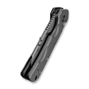 CIVIVI Pulsara Utility Flipper & Button Lock Knife Gray Aluminum Handle (2.44" Stonewashed S/S Blade Holder & Plain 6Cr13 Blade) C24041F-4