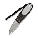 CIVIVI Purr Flipper & Slip Joint Knife Orange, Black & White G10 Handle (1.83" Stonewashed Nitro-V Blade ,With 1PC Black Lanyard) C25054-5