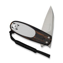CIVIVI Purr Flipper & Slip Joint Knife Orange, Black & White G10 Handle (1.83" Stonewashed Nitro-V Blade ,With 1PC Black Lanyard) C25054-5
