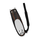 CIVIVI Purr Flipper & Slip Joint Knife Orange, Black & White G10 Handle (1.83" Stonewashed Nitro-V Blade ,With 1PC Black Lanyard) C25054-5