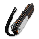 CIVIVI Purr Flipper & Slip Joint Knife Orange, Black & White G10 Handle (1.83" Stonewashed Nitro-V Blade ,With 1PC Black Lanyard) C25054-5