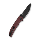 CIVIVI Ryson-E Thumb Stud Knife Burgundy G10 Handle (3.32" Black Stonewashed 14C28N Blade) C25097-1