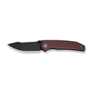 CIVIVI Ryson-E Thumb Stud Knife Burgundy G10 Handle (3.32" Black Stonewashed 14C28N Blade) C25097-1