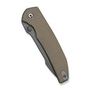 CIVIVI Ryson-E Thumb Stud Knife Tan G10 Handle (3.32" Gray Stonewashed 14C28N Blade) C25097-2