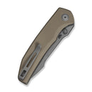 CIVIVI Ryson-E Thumb Stud Knife Tan G10 Handle (3.32" Gray Stonewashed 14C28N Blade) C25097-2
