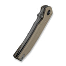 CIVIVI Ryson-E Thumb Stud Knife Tan G10 Handle (3.32" Gray Stonewashed 14C28N Blade) C25097-2
