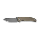 CIVIVI Ryson-E Thumb Stud Knife Tan G10 Handle (3.32" Gray Stonewashed 14C28N Blade) C25097-2