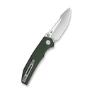 CIVIVI Ryson-E Thumb Stud Knife Green Canvas Micarta Handle (3.32" Satin Finished 14C28N Blade) C25097-3