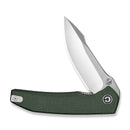 CIVIVI Ryson-E Thumb Stud Knife Green Canvas Micarta Handle (3.32" Satin Finished 14C28N Blade) C25097-3