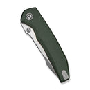 CIVIVI Ryson-E Thumb Stud Knife Green Canvas Micarta Handle (3.32" Satin Finished 14C28N Blade) C25097-3