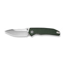 CIVIVI Ryson-E Thumb Stud Knife Green Canvas Micarta Handle (3.32" Satin Finished 14C28N Blade) C25097-3