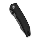 CIVIVI Ryson-E Thumb Stud Knife Black Canvas Micarta Handle (3.32" Damascus Blade) C25097-DS1