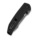 CIVIVI Ryson-E Thumb Stud Knife Black Canvas Micarta Handle (3.32" Damascus Blade) C25097-DS1