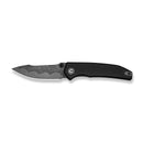 CIVIVI Ryson-E Thumb Stud Knife Black Canvas Micarta Handle (3.32" Damascus Blade) C25097-DS1