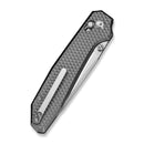 CIVIVI ELITE Tessera Thumb Stud & Crossbar Lock Knife Diamond Patterned Gray Aluminum Handle (3.37" Satin Finished CPM S35VN Blade) CE26029-1
