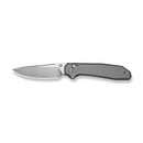CIVIVI ELITE Tessera Thumb Stud & Crossbar Lock Knife Diamond Patterned Gray Aluminum Handle (3.37" Satin Finished CPM S35VN Blade) CE26029-1