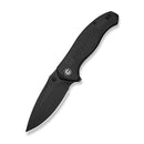 CIVIVI Vyrent Flipper & Thumb Stud Knife Black G10 Contoured Handle (3.48" Black Stonewashed Nitro-X7 Blade) C25037-1