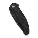 CIVIVI Vyrent Flipper & Thumb Stud Knife Black G10 Contoured Handle (3.48" Black Stonewashed Nitro-X7 Blade) C25037-1
