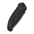 CIVIVI Vyrent Flipper & Thumb Stud Knife Black G10 Contoured Handle (3.48" Black Stonewashed Nitro-X7 Blade) C25037-1