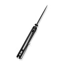 CIVIVI Vyrent Flipper & Thumb Stud Knife Black G10 Contoured Handle (3.48" Black Stonewashed Nitro-X7 Blade) C25037-1