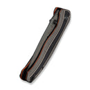 CIVIVI Vyrent Flipper & Thumb Stud Knife Black, Tan & Orange G10 Contoured Handle (3.48" Damascus Blade) C25037B-DS1