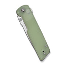 CIVIVI Zygon Thumb Stud & Top Crossbar Lock Natural G10 Handle With Blue Glow (3.24" Satin Finished Nitro-V Blade) C25035-1