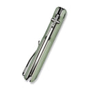 CIVIVI Zygon Thumb Stud & Top Crossbar Lock Natural G10 Handle With Blue Glow (3.24" Satin Finished Nitro-V Blade) C25035-1