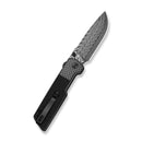 CIVIVI Zygon Thumb Stud & Top Crossbar Lock Gray G10 Handle With Carbon Fiber Overlay (3.24" Damascus Blade) C25035B-DS1